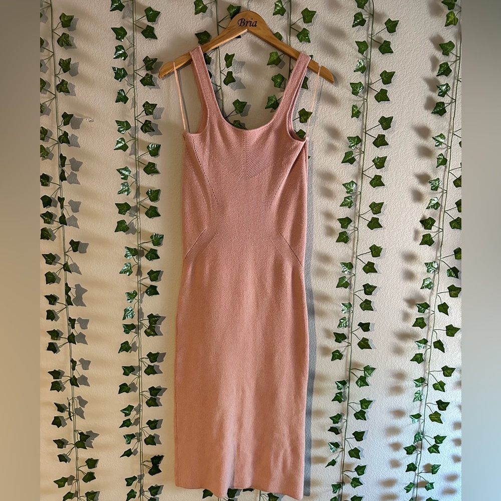 Freshman Blush colored maxi dress, size medium